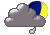 various clouds , light rain various clouds , light rain